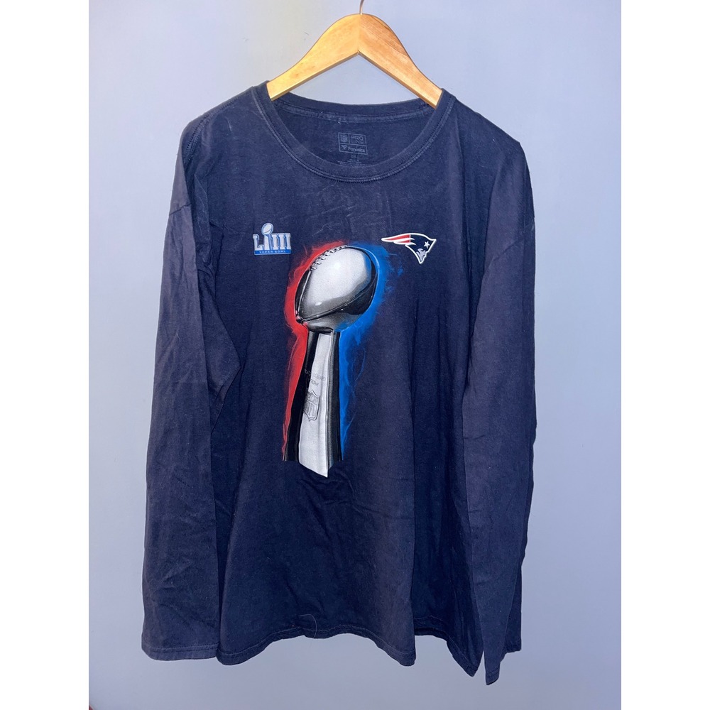 New England Patriots Super Bowl Pro Line Fanatics Long Sleeve T Shirt 2XL